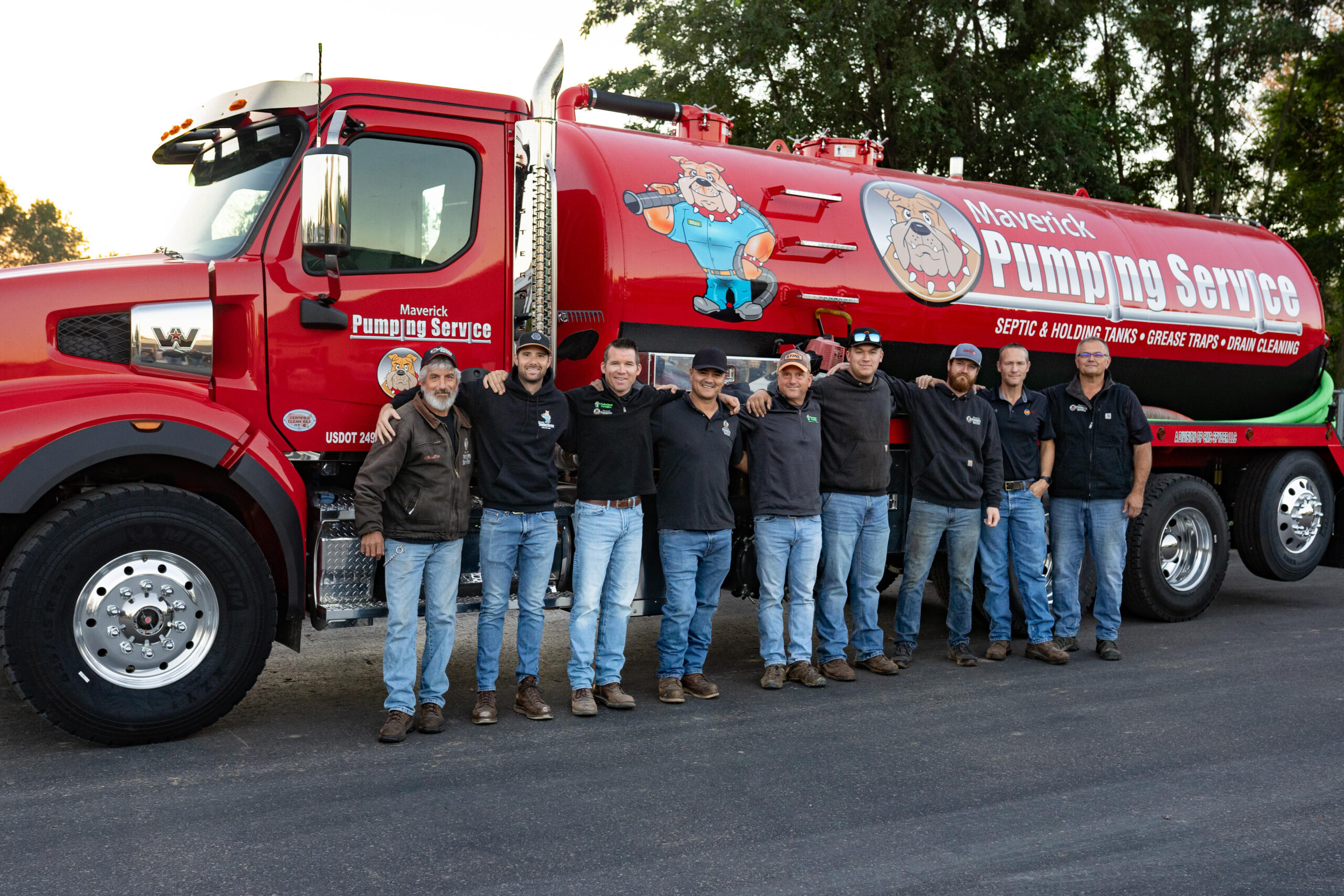 Maverick About us Our Story Logo| Maverick Pumping Service in Wautoma and Waupaca, WI
